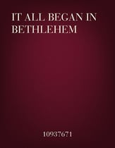 It all Began in Bethlehem SATB choral sheet music cover